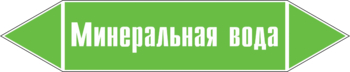 Маркировка трубопровода "минеральная вода" ( пленка, 358х74 мм) - Маркировка трубопроводов - Маркировки трубопроводов "ВОДА" - магазин "Охрана труда и Техника безопасности"